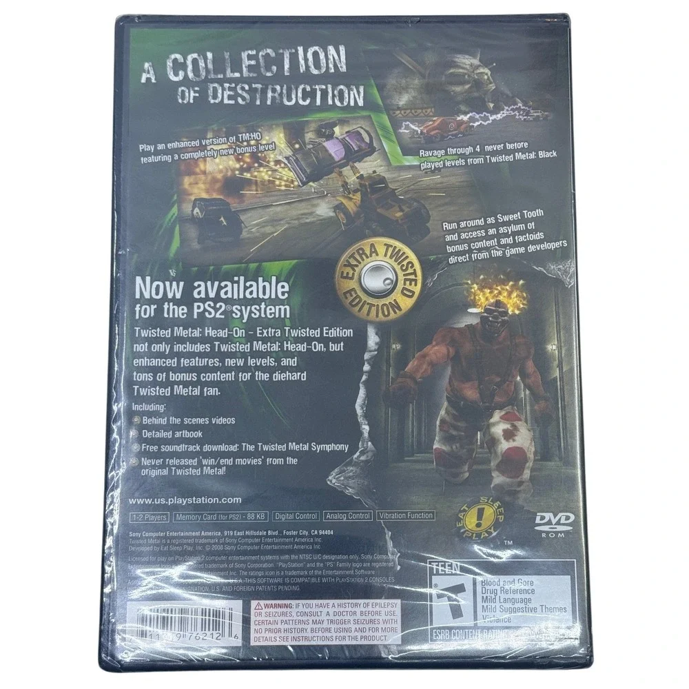 Twisted Metal Head-On Extra Twisted Edition Sony PlayStation 2 PS2 Game Sealed